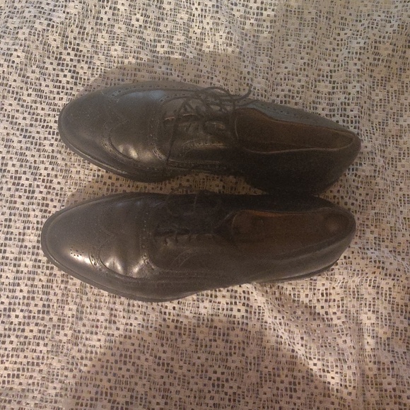 Allen Edmonds LLOYD Leather Wingtip Black Oxfords 0607 Size 10.5 main image 3
